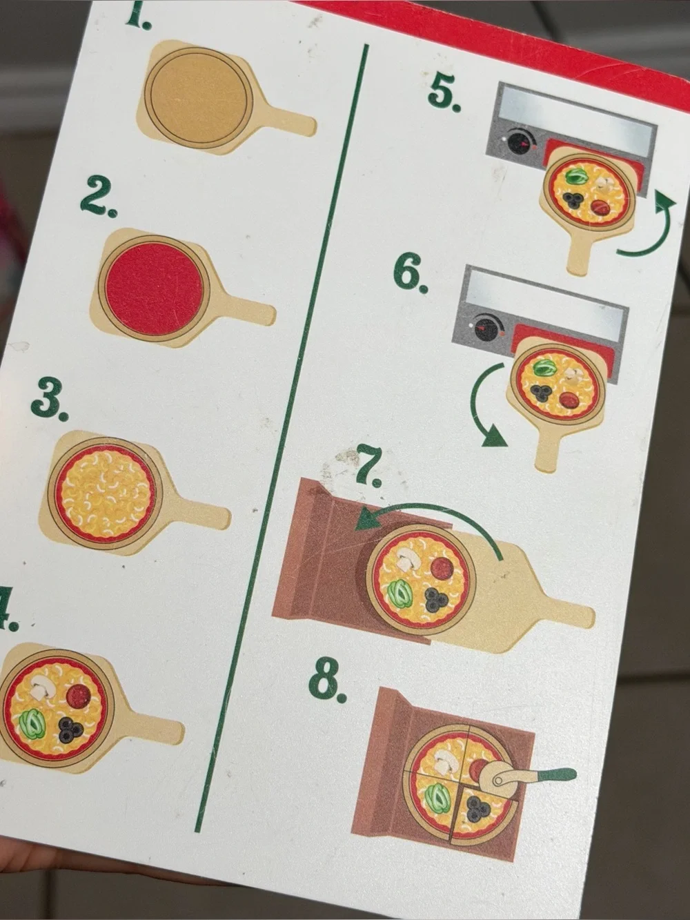 Melissa & Doug Top & Bake‎ Wooden Kids Pizza Counter Playset Toys
